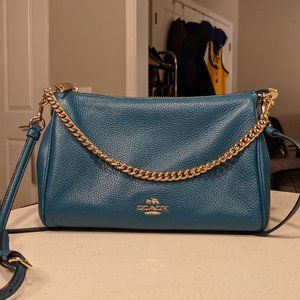 Teal Coach Crossbody Bag